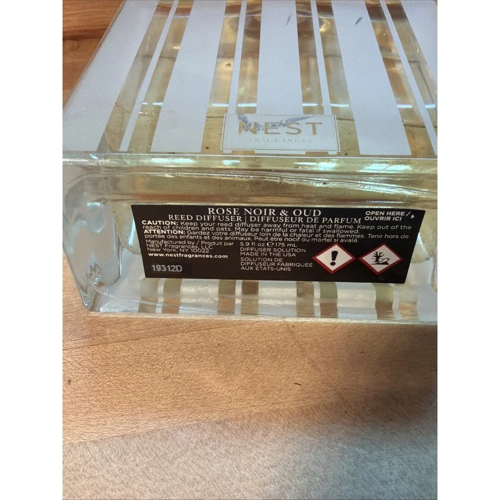 NEST ROSE NOIR & OUD Diffuser Solution Only *No Reed Sticks or Box  5.9oz Sealed